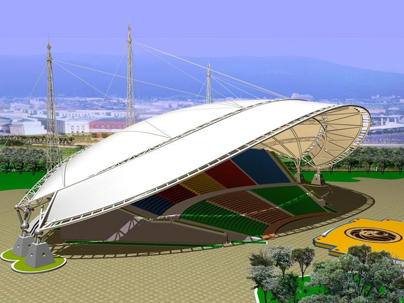 海东体育场膜结构